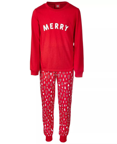Family Pajamas Little & Big Kids Matching 2 Pieces Merry Family Pajama Set 2T-3T